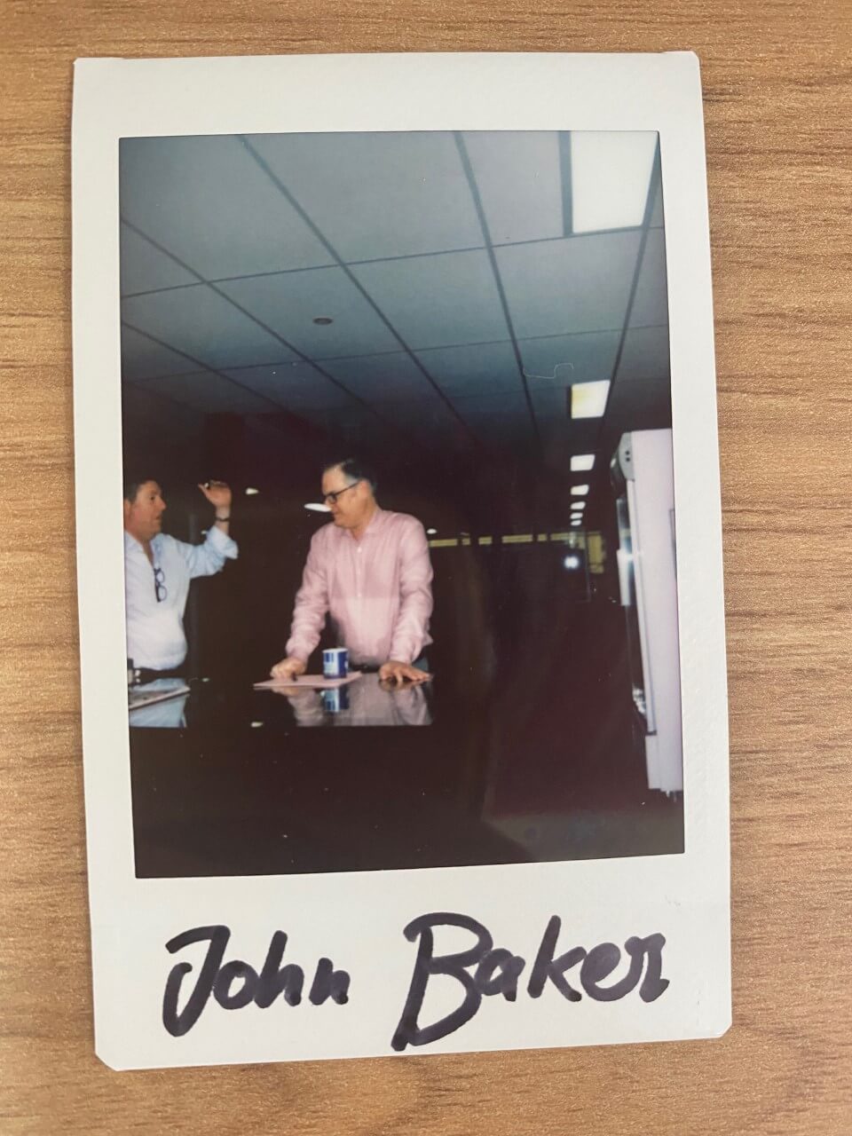 John Baker - Staff polaroid