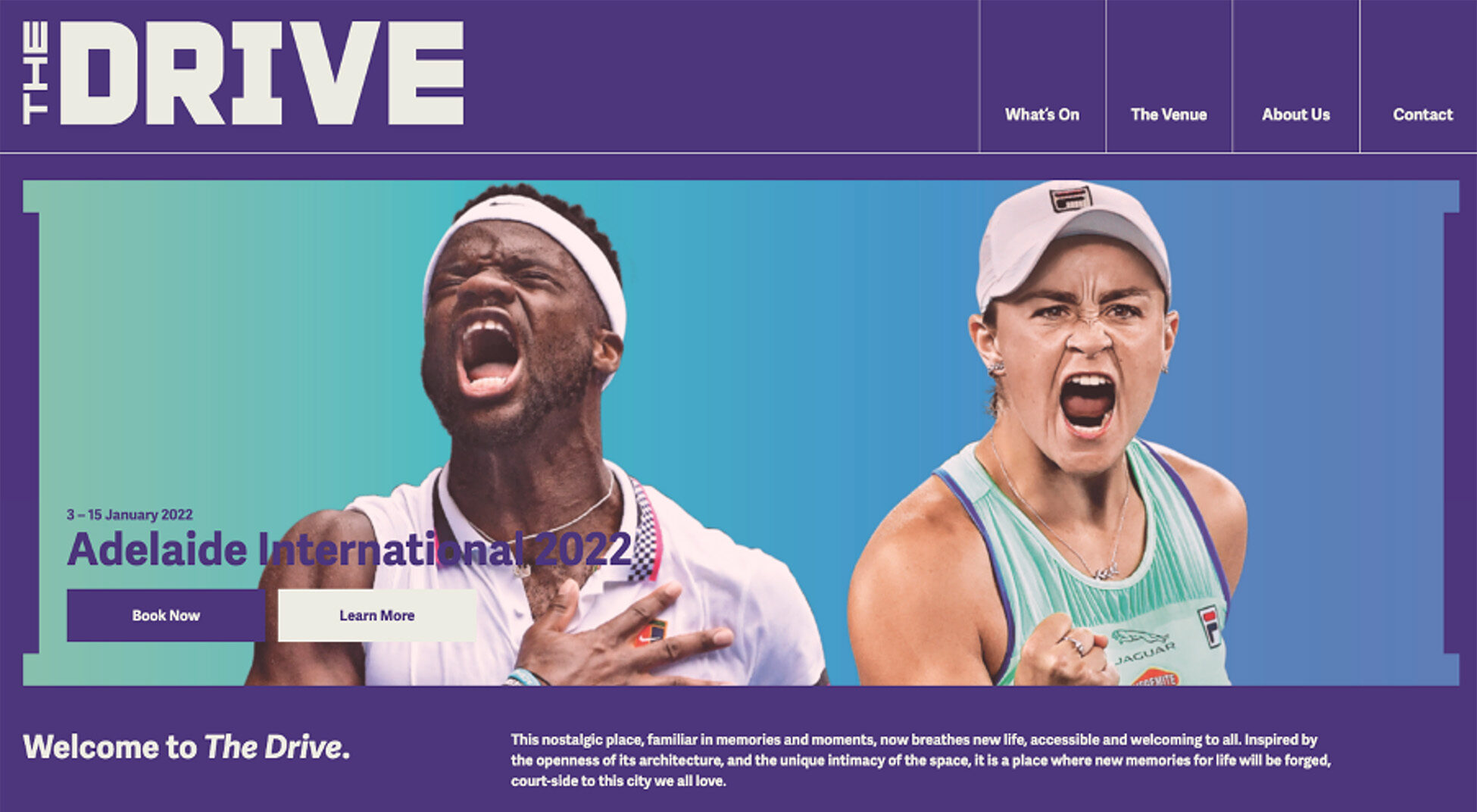 The Drive Tennis SA - Digital website campaign