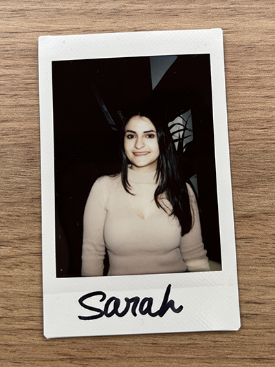 Sarah Abhoulson - Staff polaroid