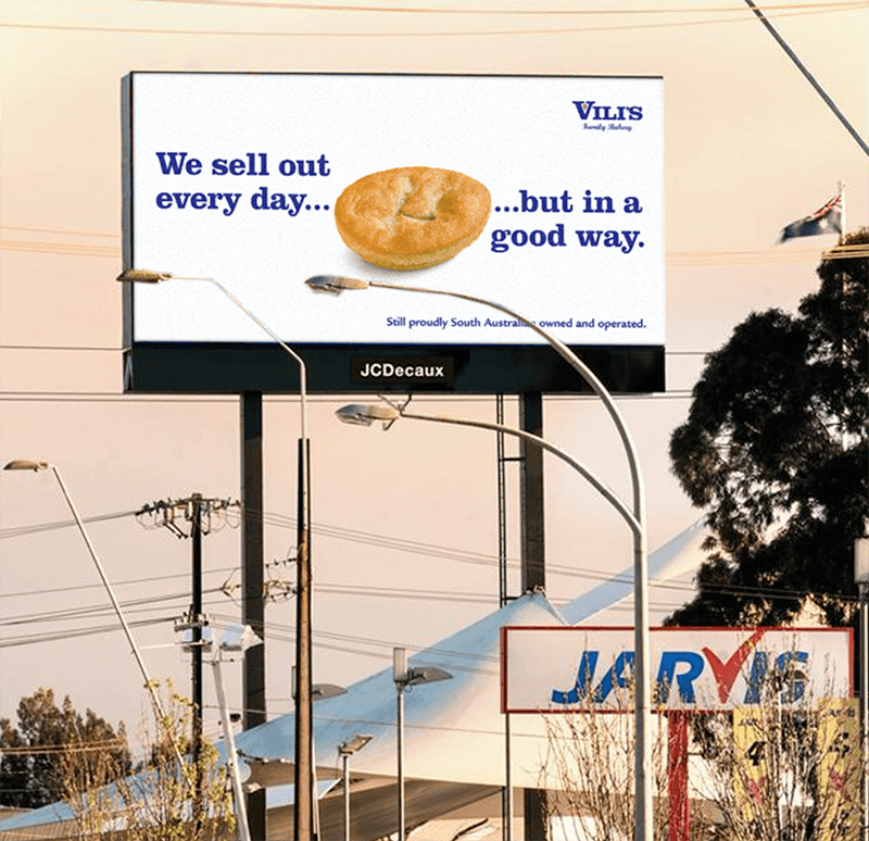 We sell out every day, but in a good way - Vili's billboard campaign
