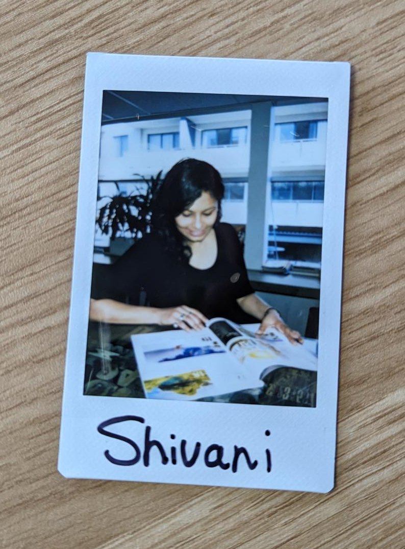 Shivani Shah - Staff polaroid