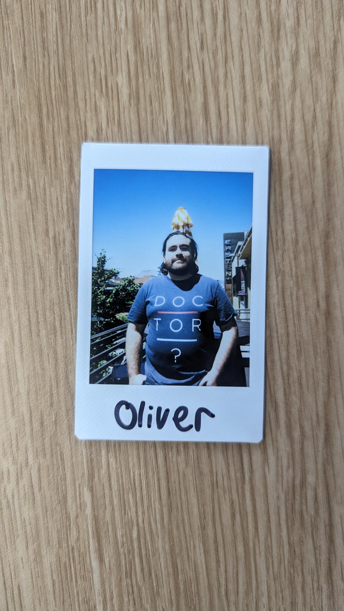 Oliver Whelan - Staff polaroid