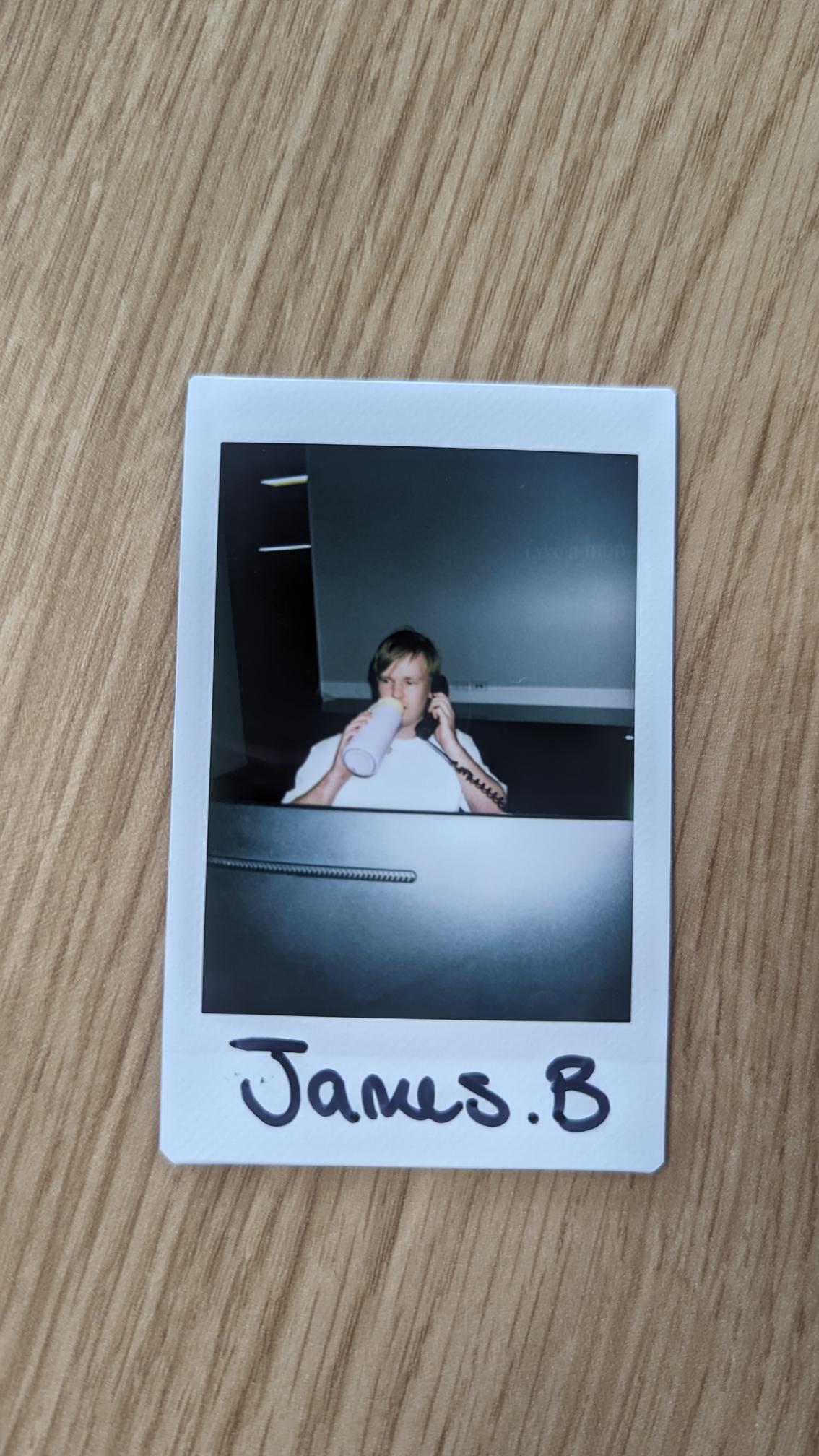 James Baird - Staff polaroid