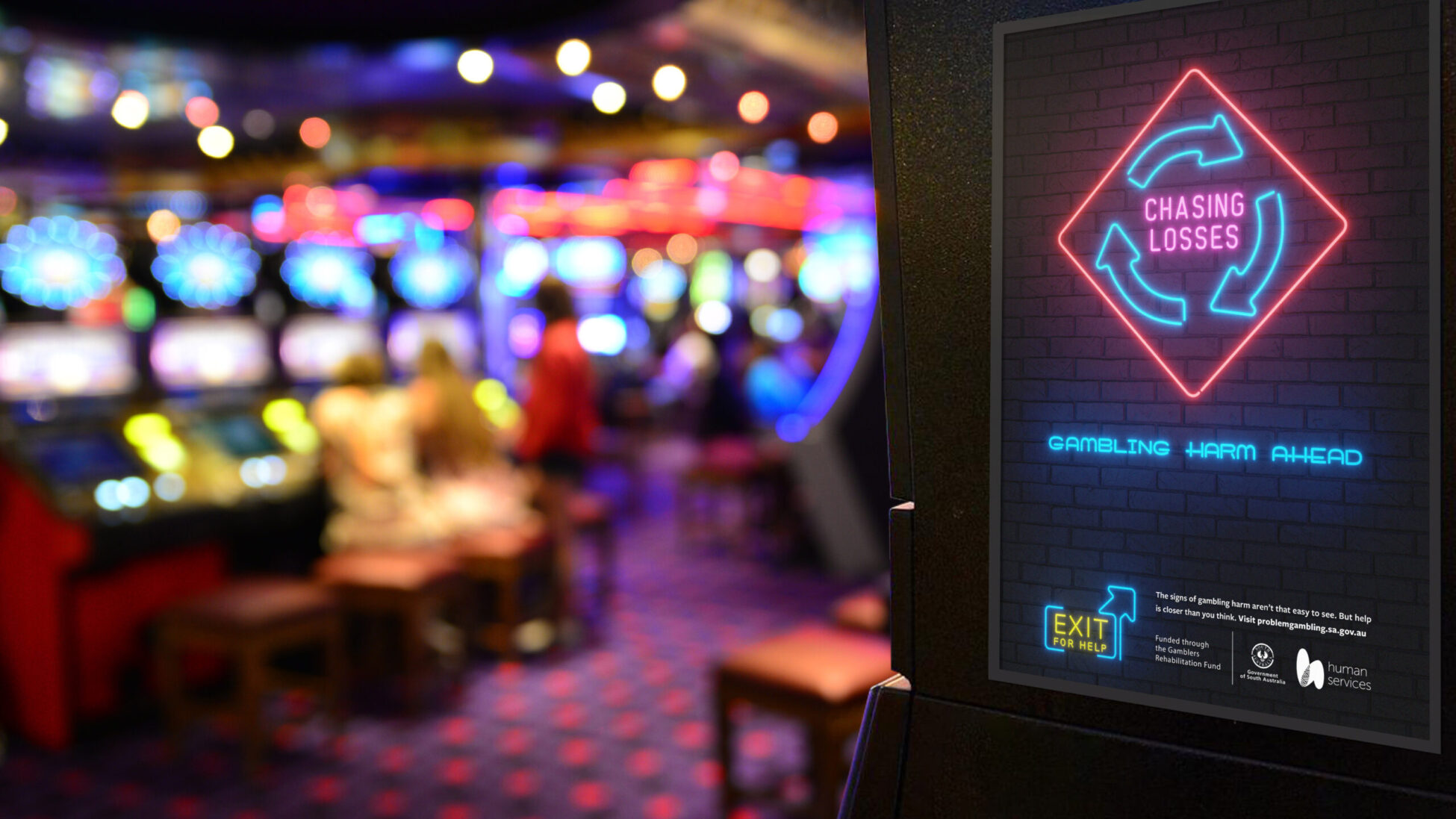 Changing Losses - Gambling Harm Ahead advertising campaign
