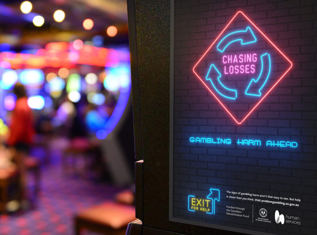 Changing Losses - Gambling Harm Ahead advertising campaign
